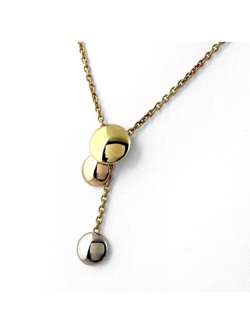Cartier Sweet Trinity Yellow Gold Pendant Three Color Necklace